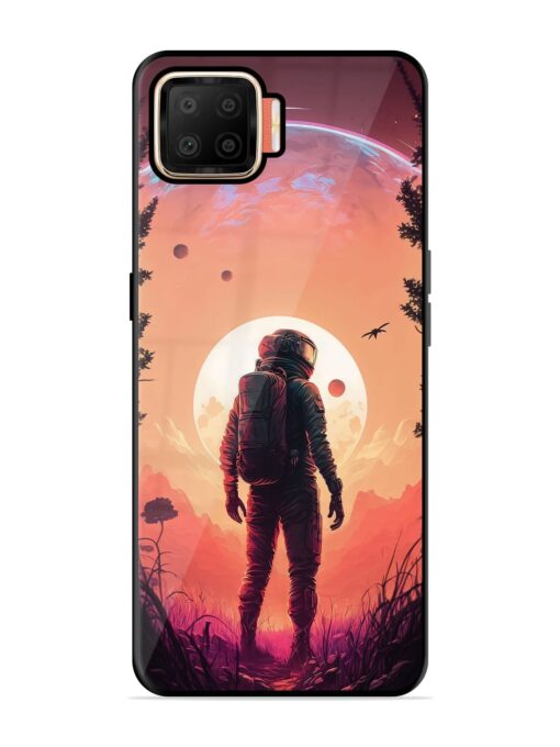 Red Sky At Morning Glossy Metal Phone Cover for Oppo F17 Zapvi