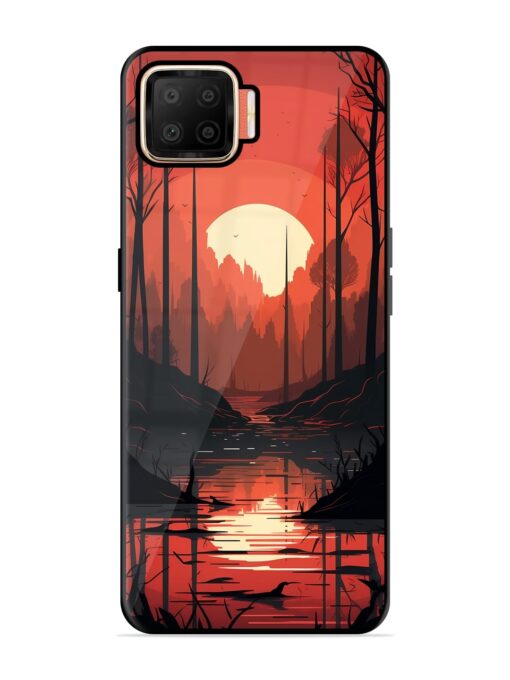 Natural Landscape Glossy Metal Phone Cover for Oppo F17