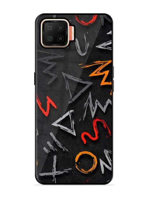 Grungy Graffiti Glossy Metal Phone Cover for Oppo F17 Zapvi