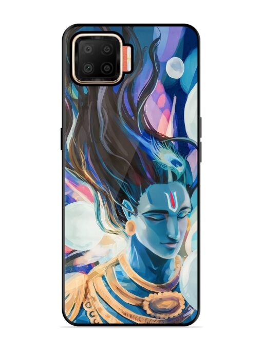 Bhagwan Sri Krishna Glossy Metal Phone Cover for Oppo F17 Zapvi