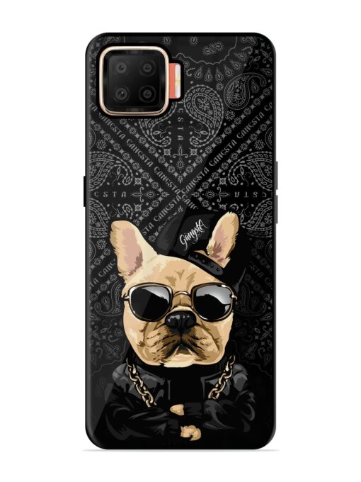 Gangsta Cool Sunmetales Dog Glossy Metal Phone Cover for Oppo F17