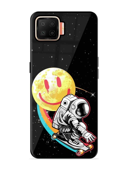 Astronaut Art Glossy Metal Phone Cover for Oppo F17 Zapvi