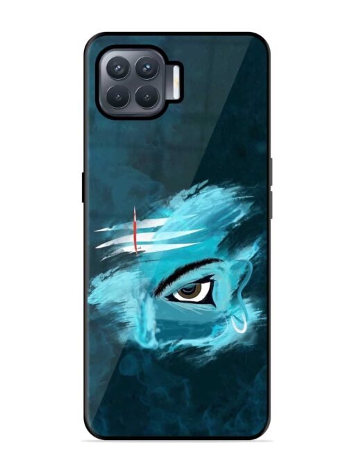 Lord Shiva Glossy Metal Phone Cover for Oppo F17 Pro Zapvi