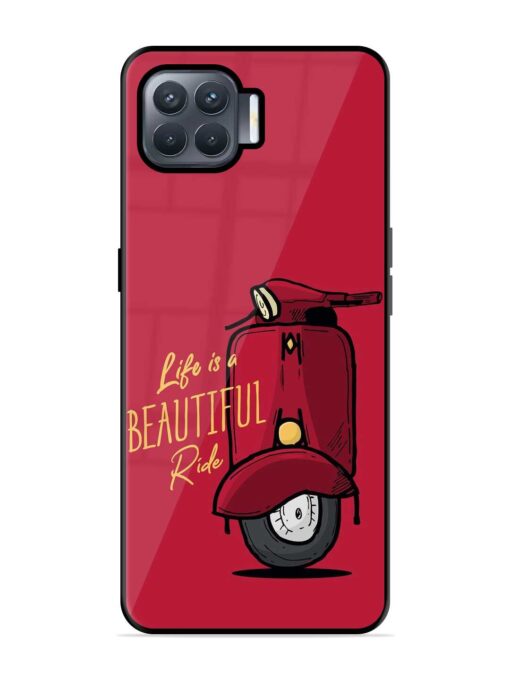 Life Is Beautiful Rides Glossy Metal Phone Cover for Oppo F17 Pro Zapvi