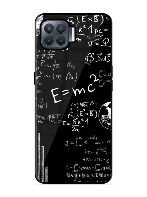 E=Mc2 Mass?Energy Equivalence Glossy Metal Phone Cover for Oppo F17 Pro