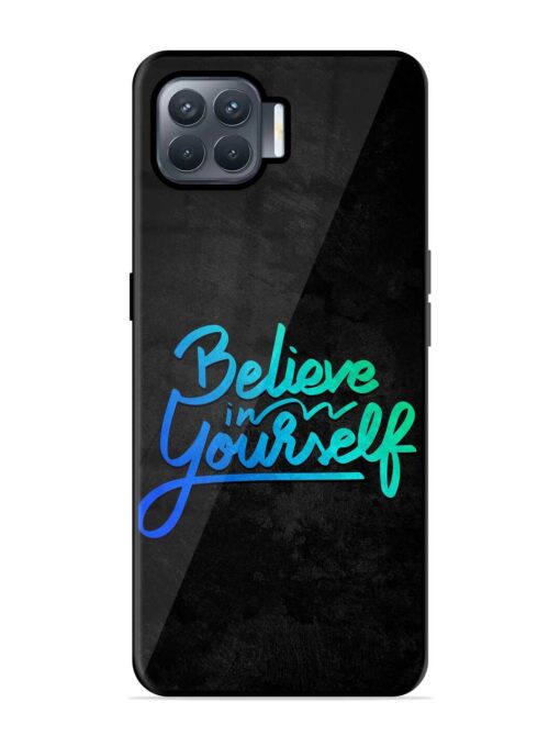 Believe In Yourself Glossy Metal Phone Cover for Oppo F17 Pro Zapvi