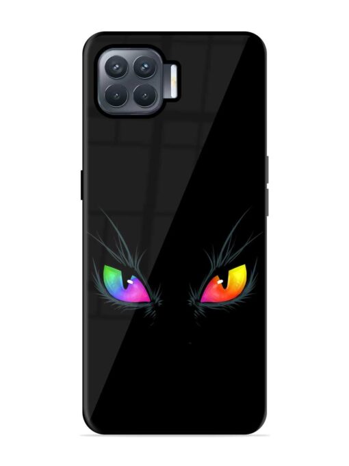 Cat Eyes Glossy Metal Phone Cover for Oppo F17 Pro