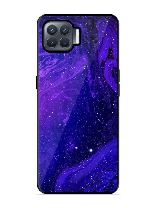 Galaxy Acrylic Abstract Art Glossy Metal Phone Cover for Oppo F17 Pro Zapvi