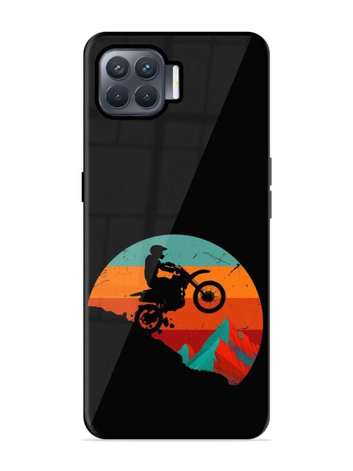 Mountain Bike Glossy Metal Phone Cover for Oppo F17 Pro Zapvi