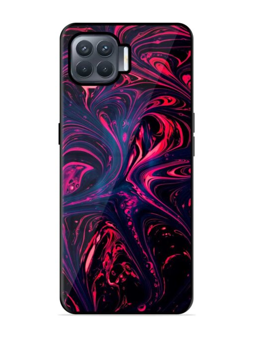 Abstract Background Glossy Metal Phone Cover for Oppo F17 Pro Zapvi