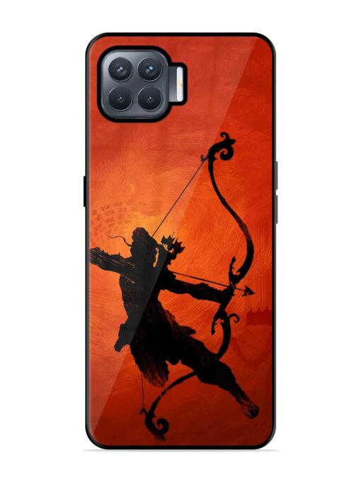 Illustration Lord Rama Glossy Metal Phone Cover for Oppo F17 Pro