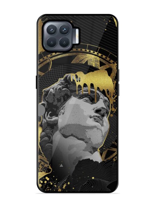 Roman Face Glossy Metal Phone Cover for Oppo F17 Pro Zapvi