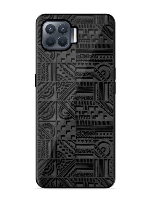 Seamless Pattern Glossy Metal Phone Cover for Oppo F17 Pro Zapvi