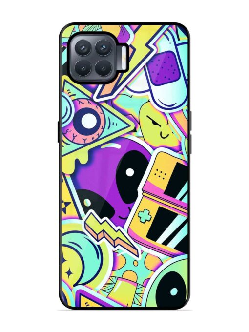 Scratch Art Glossy Metal Phone Cover for Oppo F17 Pro