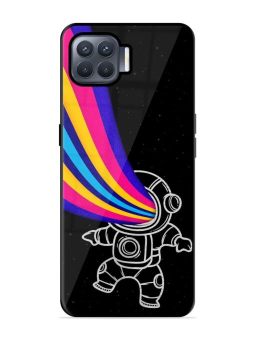 Astronaut Glossy Metal TPU Phone Cover for Oppo F17 Pro Zapvi