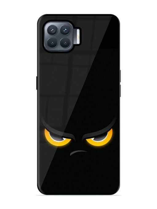 Scary Yellow Eye Glossy Metal TPU Phone Cover for Oppo F17 Pro