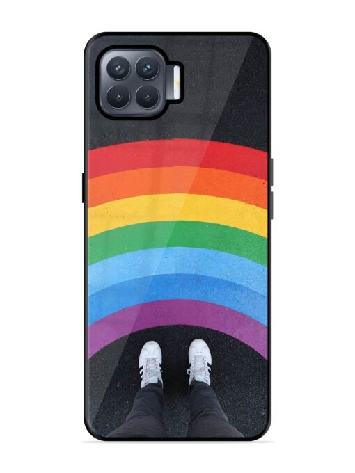 Legs Rainbow Glossy Metal TPU Phone Cover for Oppo F17 Pro Zapvi