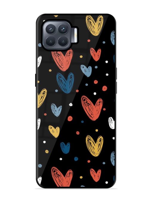 Happy Valentines Day Glossy Metal TPU Phone Cover for Oppo F17 Pro Zapvi