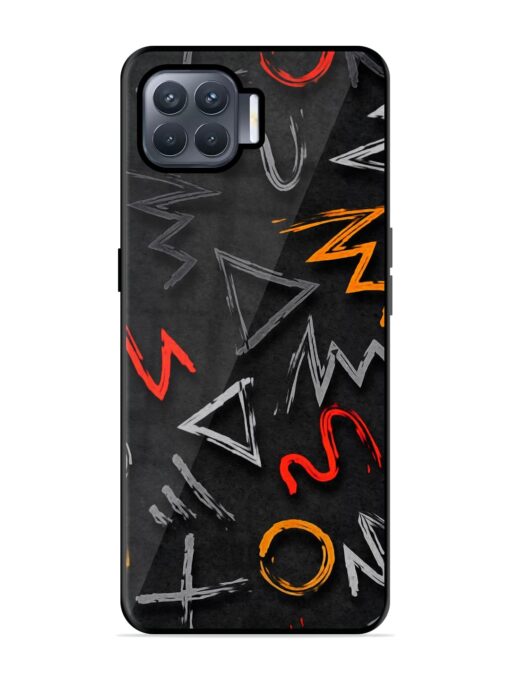 Grungy Graffiti Glossy Metal Phone Cover for Oppo F17 Pro