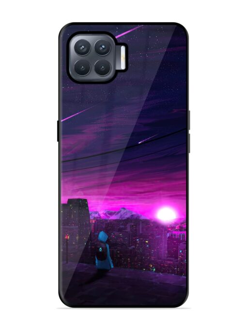 Empty Attempt Glossy Metal Phone Cover for Oppo F17 Pro