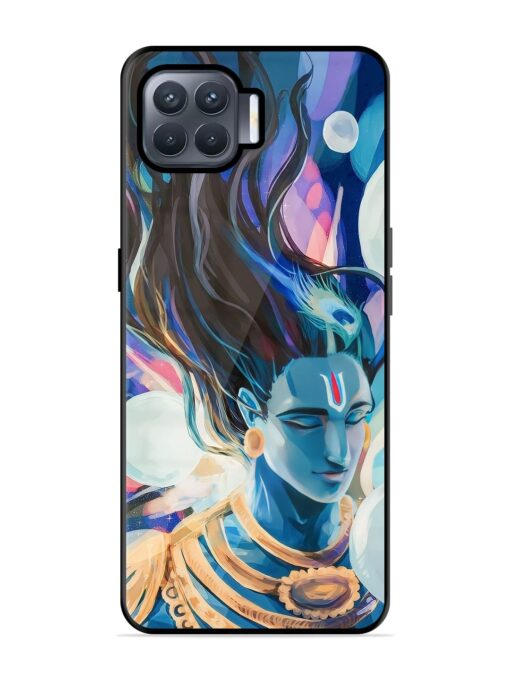 Bhagwan Sri Krishna Glossy Metal Phone Cover for Oppo F17 Pro Zapvi