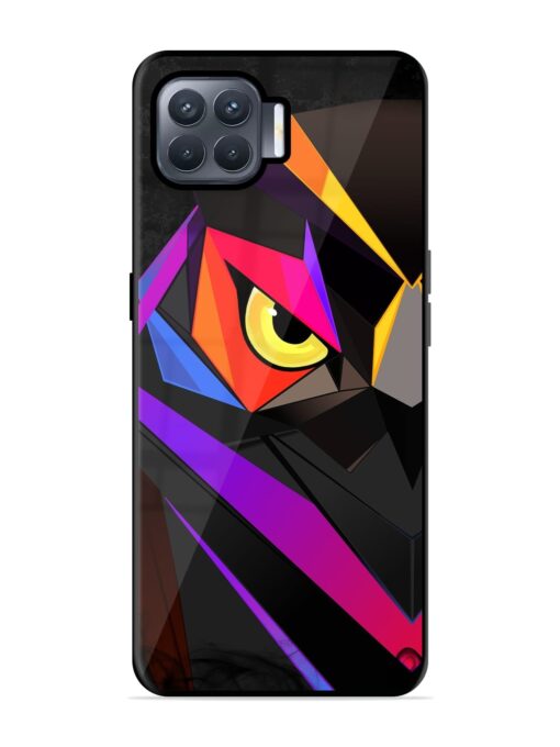 Wpap Owl Glossy Metal Phone Cover for Oppo F17 Pro Zapvi