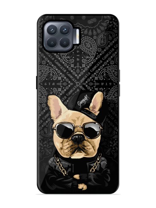 Gangsta Cool Sunmetales Dog Glossy Metal Phone Cover for Oppo F17 Pro Zapvi