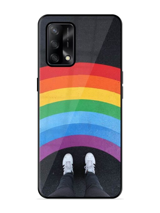 Legs Rainbow Glossy Metal TPU Phone Cover for Oppo F19 Zapvi