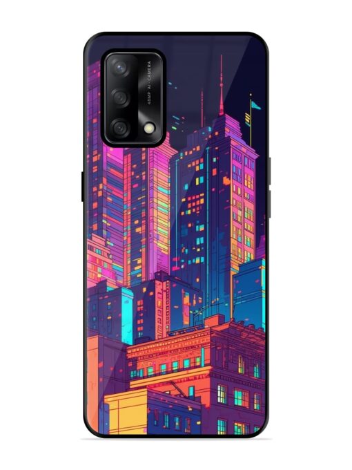 City View Glossy Metal Phone Cover for Oppo F19 Zapvi