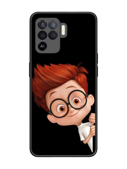 Smart Boy Cartoon Glossy Metal Phone Cover for Oppo F19 Pro Zapvi