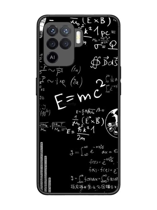 E=Mc2 Mass?Energy Equivalence Glossy Metal Phone Cover for Oppo F19 Pro Zapvi