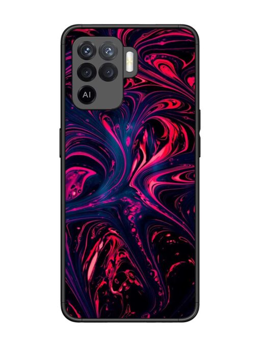 Abstract Background Glossy Metal Phone Cover for Oppo F19 Pro Zapvi