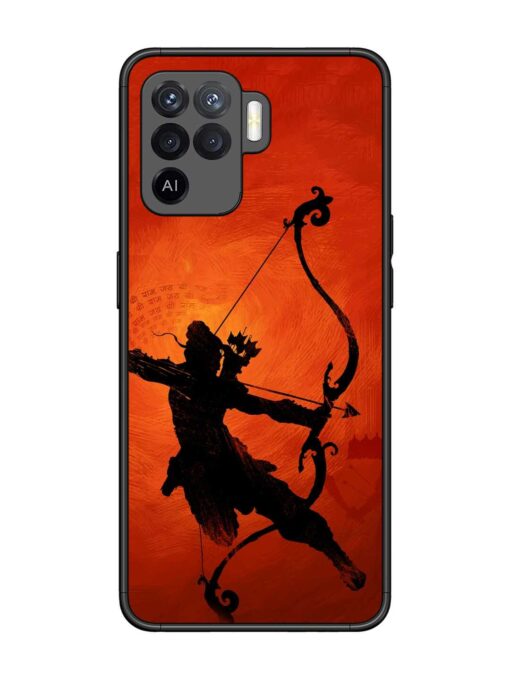 Illustration Lord Rama Glossy Metal Phone Cover for Oppo F19 Pro Zapvi