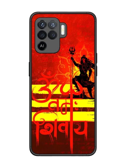 Illustration Lord Shiva Glossy Metal TPU Phone Cover for Oppo F19 Pro Zapvi