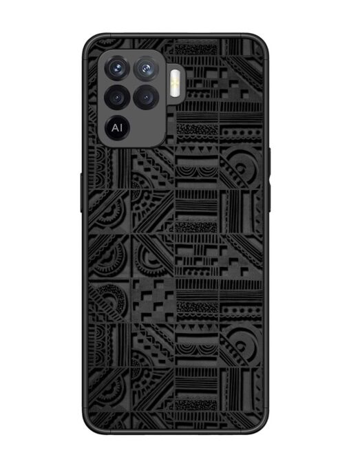 Seamless Pattern Glossy Metal Phone Cover for Oppo F19 Pro Zapvi