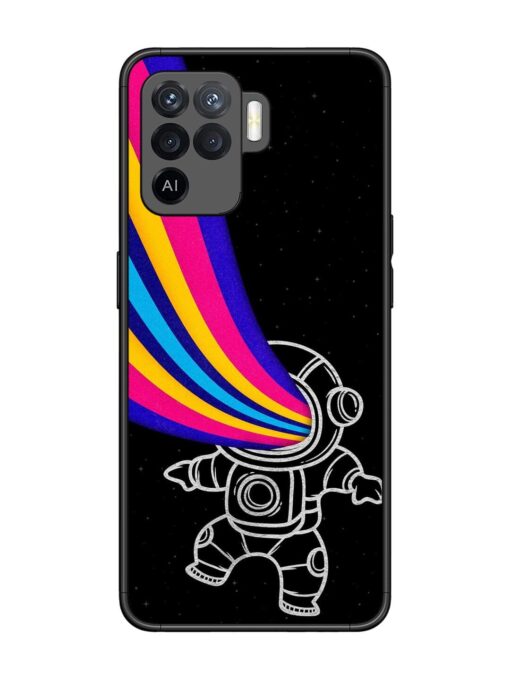 Astronaut Glossy Metal TPU Phone Cover for Oppo F19 Pro