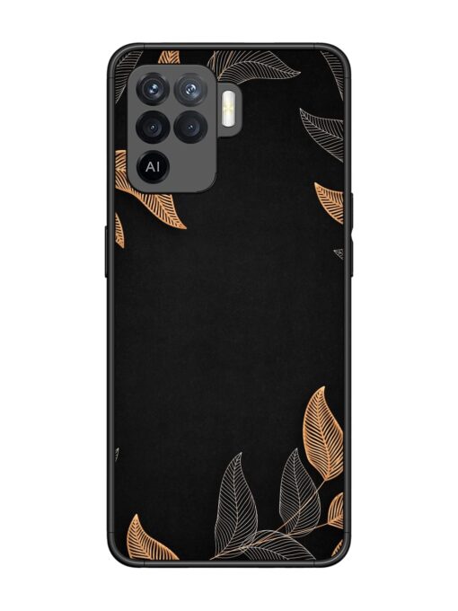 Foliage Art Glossy Metal Phone Cover for Oppo F19 Pro Zapvi