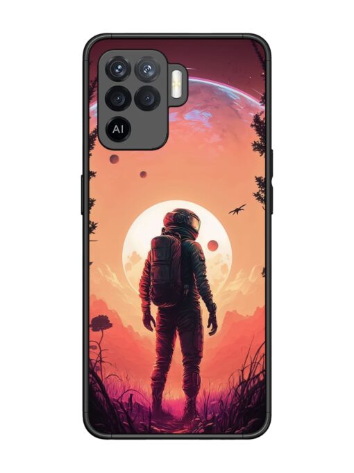 Red Sky At Morning Glossy Metal Phone Cover for Oppo F19 Pro Zapvi