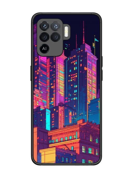 City View Glossy Metal Phone Cover for Oppo F19 Pro Zapvi