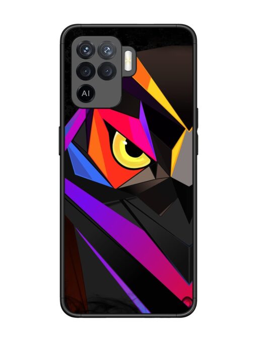 Wpap Owl Glossy Metal Phone Cover for Oppo F19 Pro Zapvi