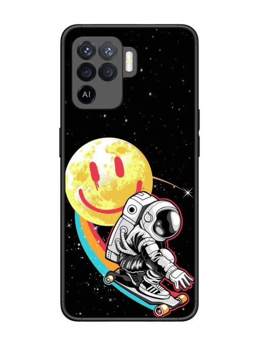 Astronaut Art Glossy Metal Phone Cover for Oppo F19 Pro Zapvi