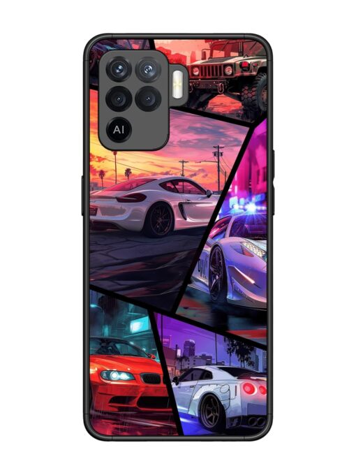 Ride In Pixels Glossy Metal Phone Cover for Oppo F19 Pro Zapvi