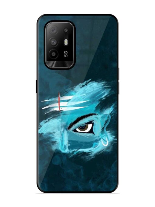 Lord Shiva Glossy Metal Phone Cover for Oppo F19 Pro Plus Zapvi