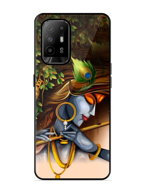 Krishna Glossy Metal Phone Cover for Oppo F19 Pro Plus Zapvi