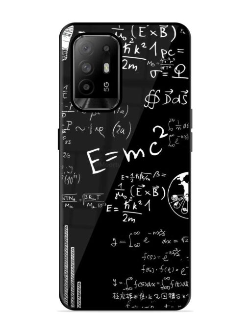 E=Mc2 Mass?Energy Equivalence Glossy Metal Phone Cover for Oppo F19 Pro Plus