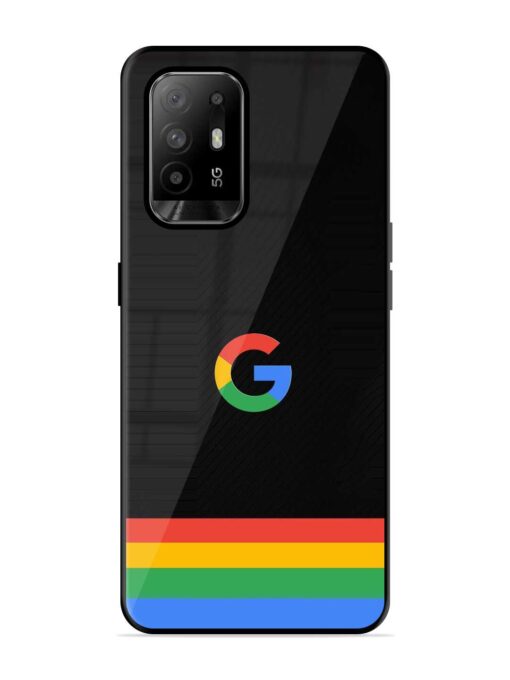 Google Logo Art Glossy Metal Phone Cover for Oppo F19 Pro Plus Zapvi