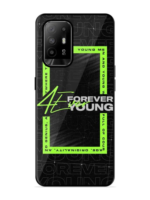 Forever Young Glossy Metal Phone Cover for Oppo F19 Pro Plus Zapvi