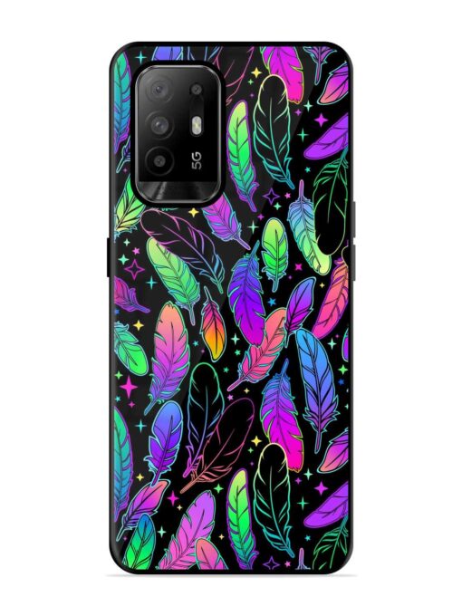 Bright Multi Colored Seamless Glossy Metal Phone Cover for Oppo F19 Pro Plus Zapvi