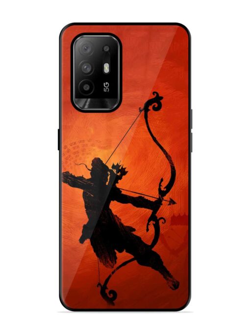 Illustration Lord Rama Glossy Metal Phone Cover for Oppo F19 Pro Plus