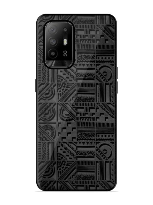 Seamless Pattern Glossy Metal Phone Cover for Oppo F19 Pro Plus